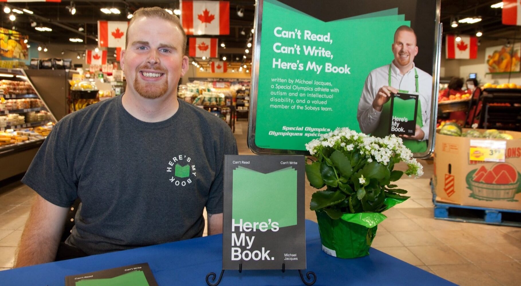 Michael Jacques – can’t read, can’t write, here’s my book